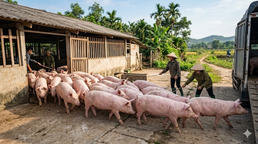 Giá heo hơi hôm nay ngày 15-3-2026 - Ảnh minh họa