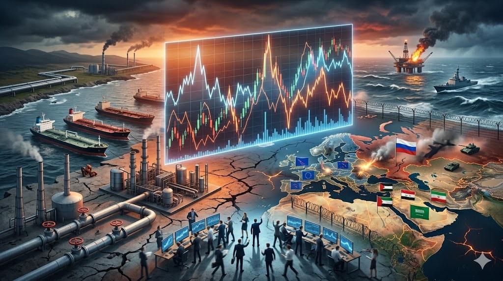 Thị trường năng lượng toàn cầu đang biến động mạnh khi nguồn cung thắt chặt và rủi ro địa chính trị gia tăng