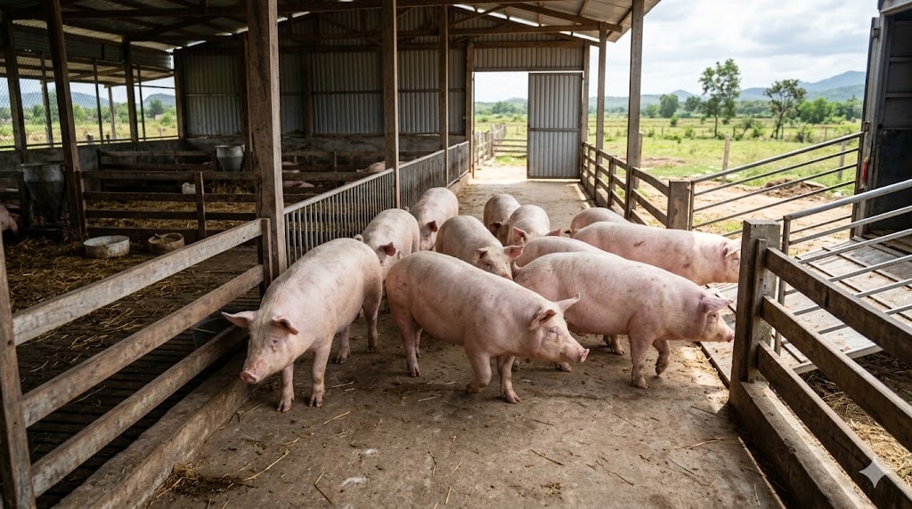 Giá heo hơi hôm nay ở mức cao trên cả nước - Ảnh minh họa