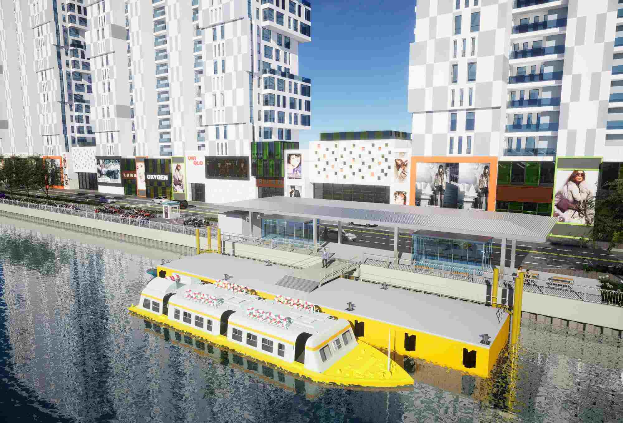 Phối cảnh bờ Bắc kênh Đôi sau khi được chỉnh trang. Ảnh: Ban Hạ tầng đô thị TPHCM