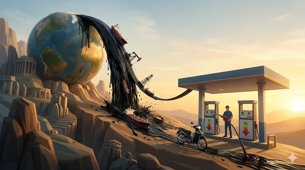 Giá xăng dầu sáng 27-3-2026 trong nước và thế giới - Ảnh minh họa