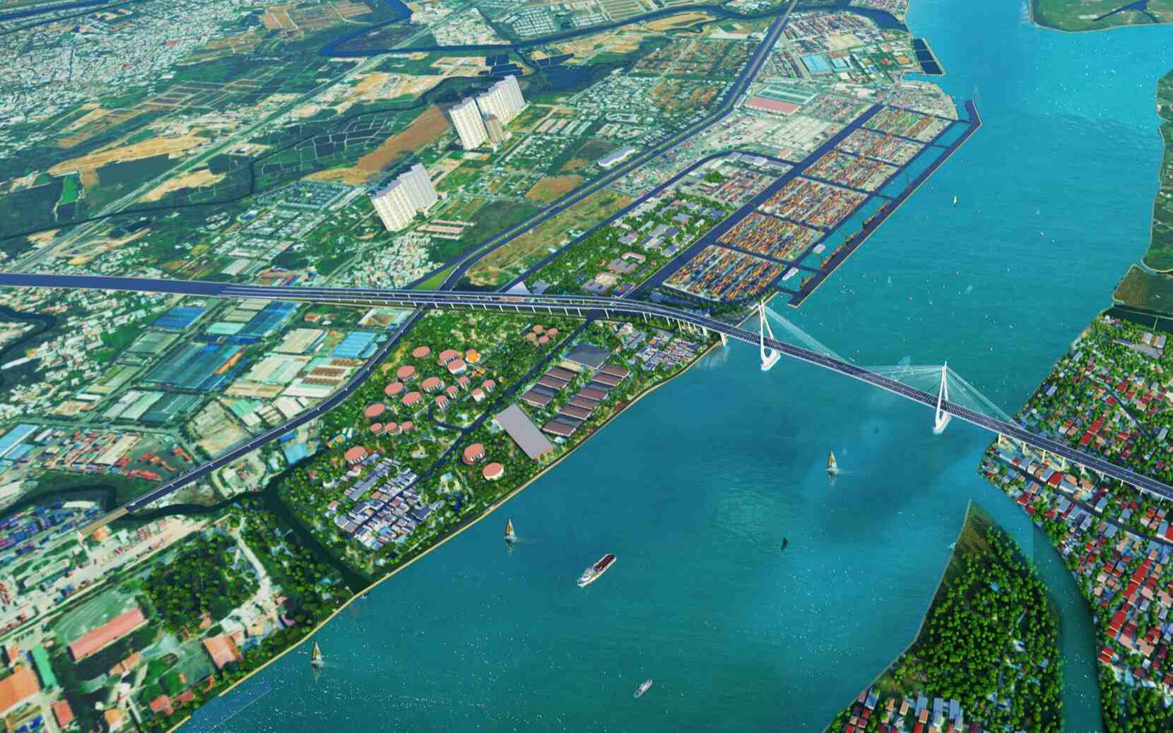 Đường Nguyễn Thị Định sẽ được mở rộng để đồng bộ cầu Cát Lái. Ảnh: Tedi