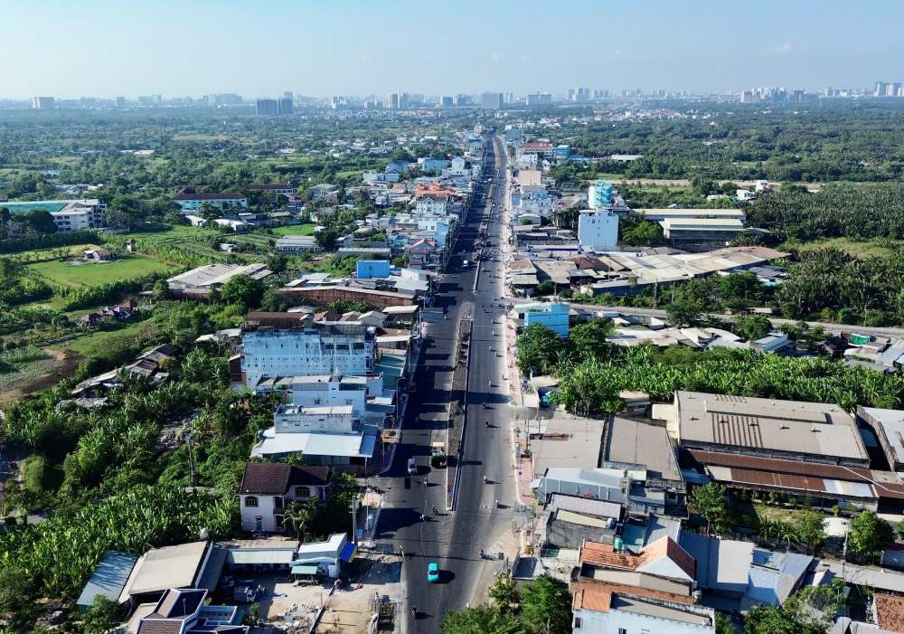 Dự án Quốc lộ 50 đạt mốc 95% tiến độ, các hạng mục chính đã thành hình, Ảnh: Anh Tú