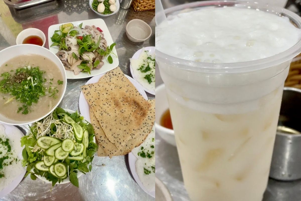 Trung bình bữa sáng của người dân miền biển Phú Yên đầy dưỡng chất. Ảnh: Thanh Bình