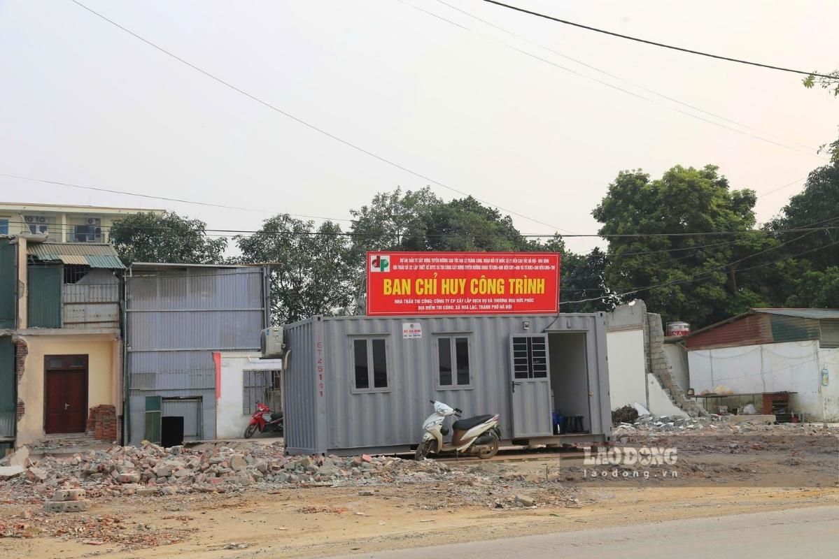 Ban chỉ huy công trình . Ảnh: Minh Nguyễn