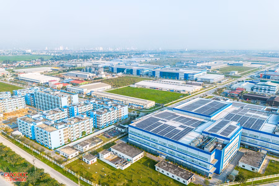 Một góc KCN VSIP Nghệ An. (Ảnh: Phạm Tâm)