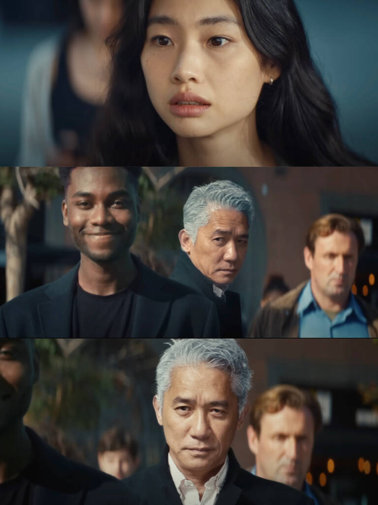 Jung Ho Yeon và Lương Triều Vỹ diễn xuất trong MV “Cool with you” của NewJeans. Ảnh: cắt từ MV