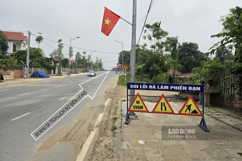 Điểm cuối tuyến chỉ cách cổng vào trung tâm Lễ Hội Đền Hùng khoảng 2,8km. Ảnh: Tô Công