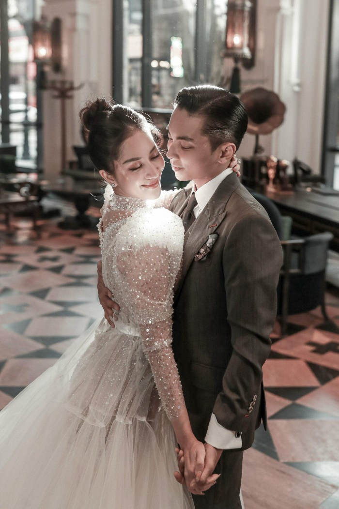 Khánh Thi và Phan Hiển tổ chức đám cưới năm 2022. Ảnh: NVCC