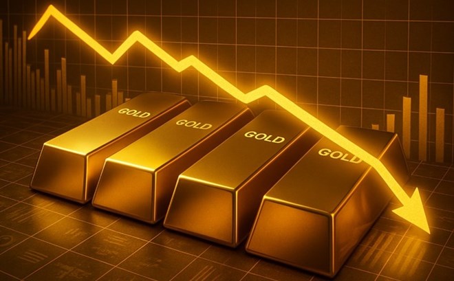 Cập nhật giá vàng sáng 14.5: Tiếp tục sụt giảm