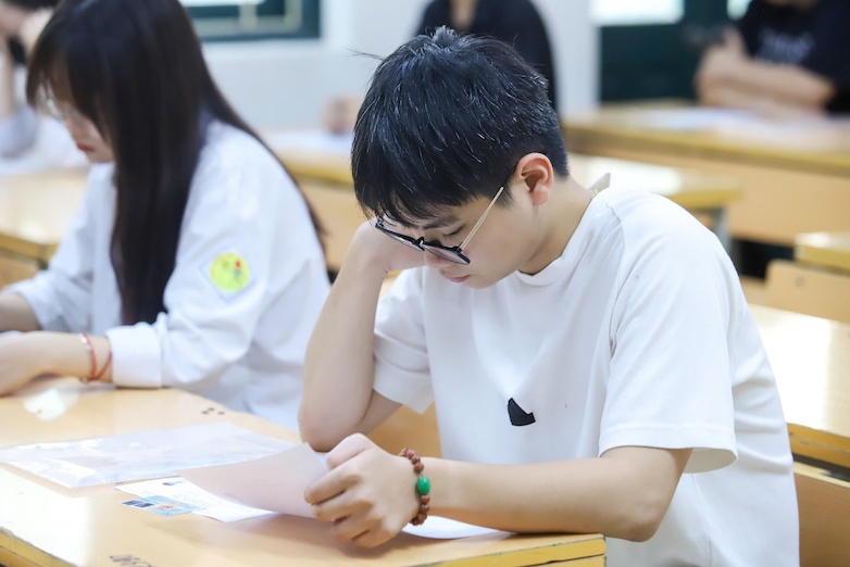 Học sinh tham dự kỳ thi tuyển sinh vào lớp 10 tại Hà Nội các năm trước. Ảnh: Vân Trang