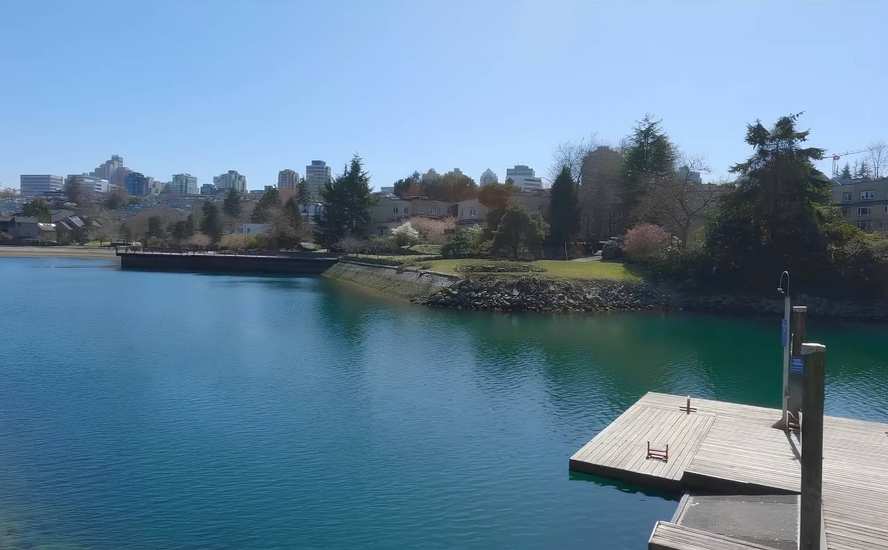 Khung cảnh thiên nhiên xanh mát ở Vancouver . Ảnh: Cắt từ video