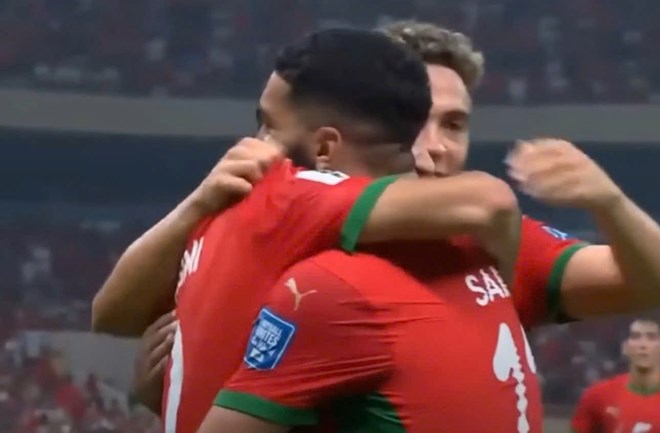 Tuyển Maroc là đội đầu tiên của châu Phi giành vé dự World Cup 2026. Ảnh: Cắt từ video