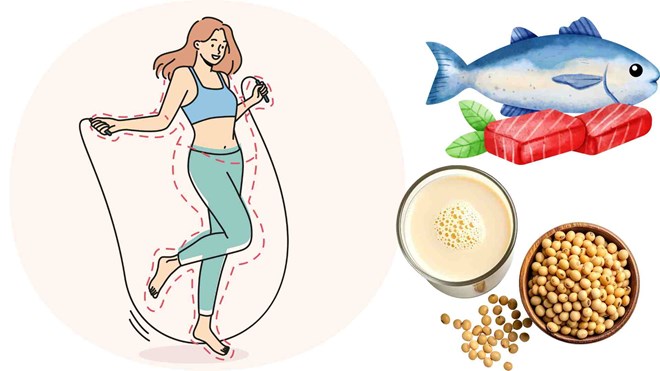 Giảm mỡ nội tạng nhờ bổ sung sữa đậu nành và cá biển sâu