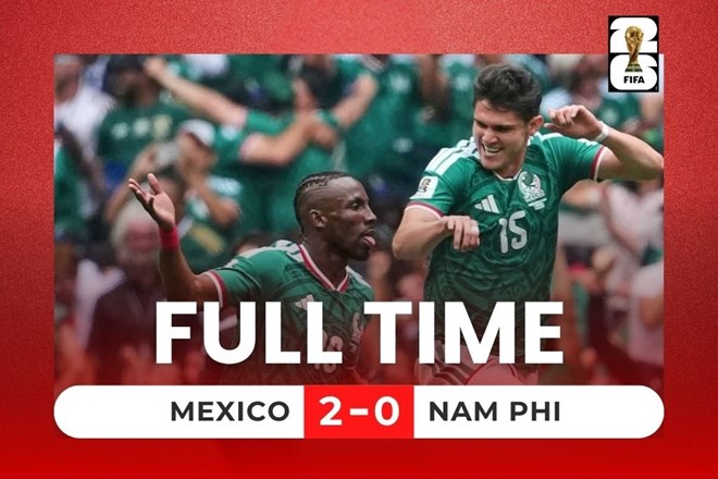 Mexico thắng Nam Phi 2-0 trận khai mạc World Cup 2026 có 3 thẻ đỏ