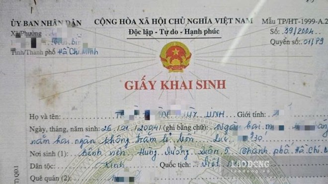 Hồ sơ xác định người phụ thuộc là con của người nộp thuế thu nhập cá nhân