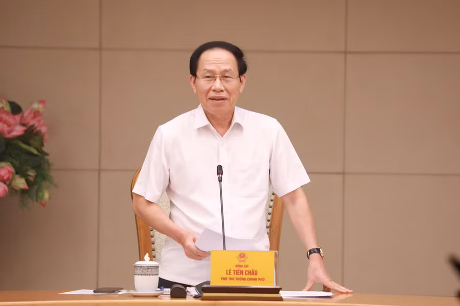 Phó Thủ tướng Lê Tiến Châu phát biểu tại buổi làm việc. ptt1-40.jpg