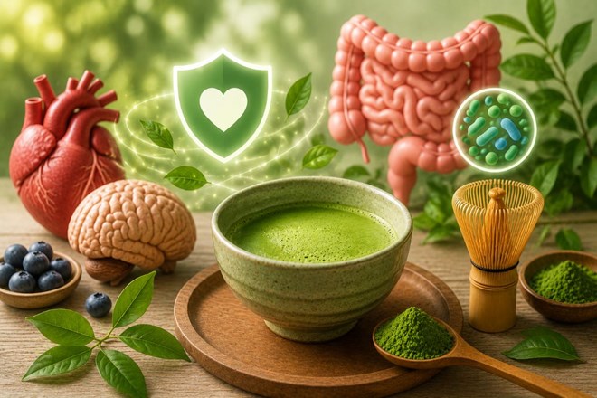 Lí do matcha giúp chống viêm hiệu quả