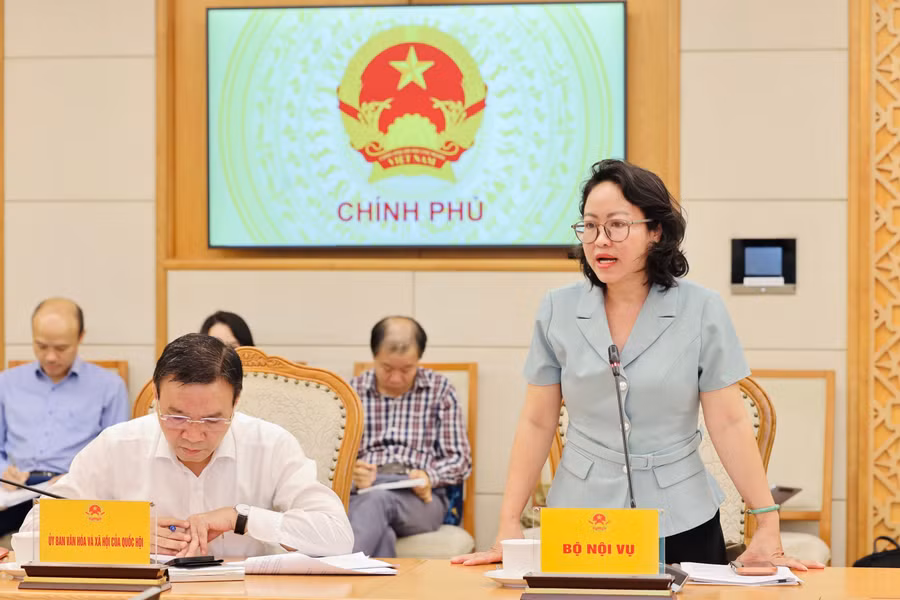 Bà Nguyễn Ánh Tuyết - Phó Vụ trưởng Vụ Tổ chức Biên chế (Bộ Nội vụ). sap-xep-co-so-giao-duc-1.jpg