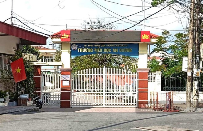 Hải Phòng siết an toàn trường học sau vụ học sinh lớp 1 tử vong tại Trường tiểu học An Dương. Ảnh: Mai Dung