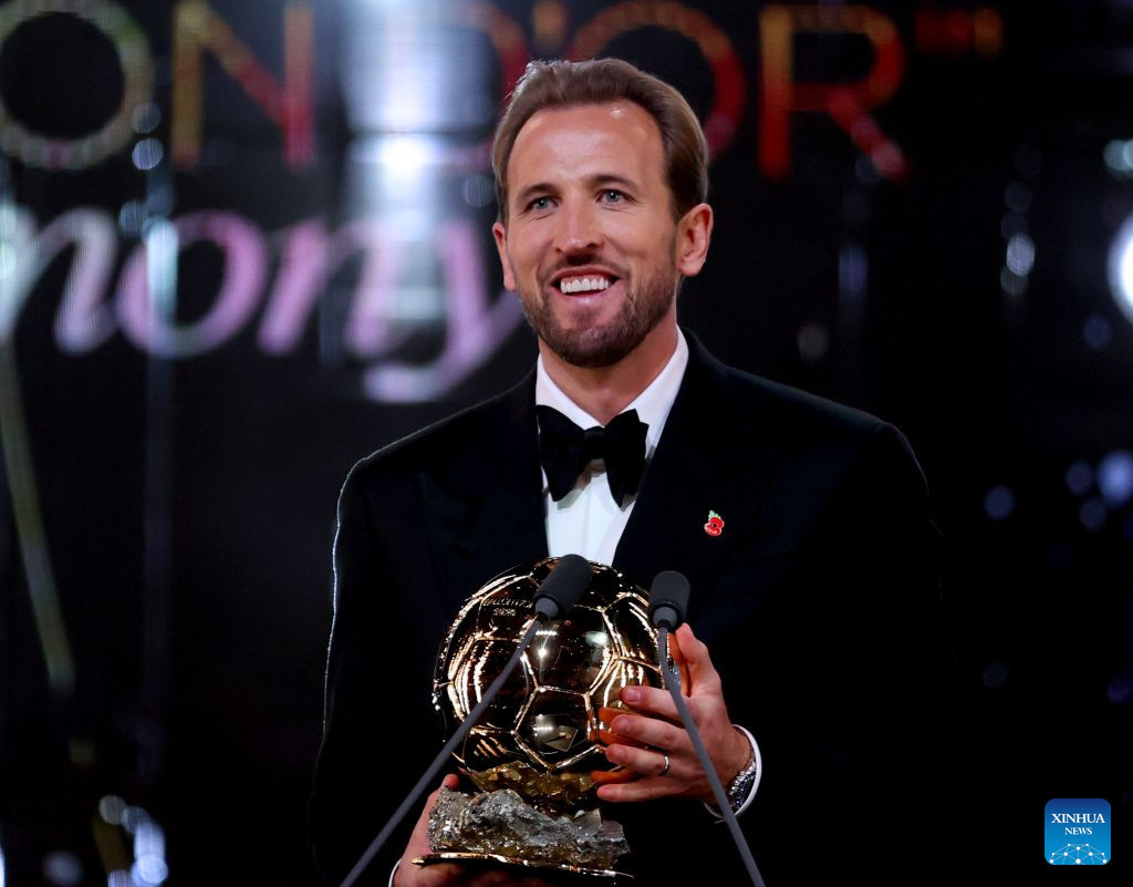 Harry Kane không thể giấu được niềm vui của mình. Ảnh: Xinhua